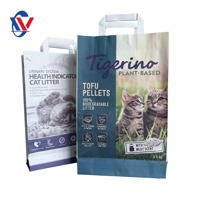Katzenstreu Kraftpapierverpackungstasche